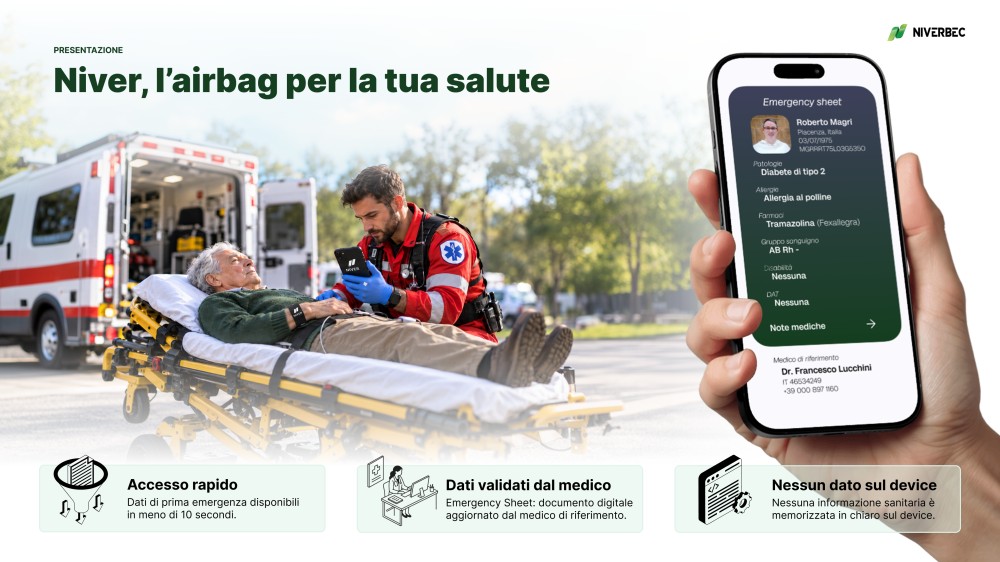Campagna equity crowdfunding Niver &ndash; L&rsquo;Airbag Digitale per la Salute