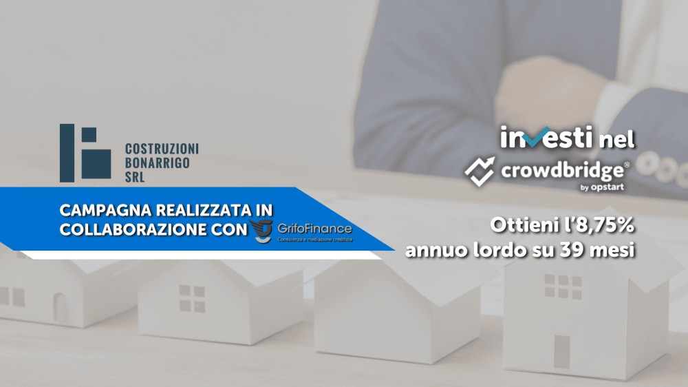 Campagna equity crowdfunding Costruzioni Bonarrigo - 39 mesi