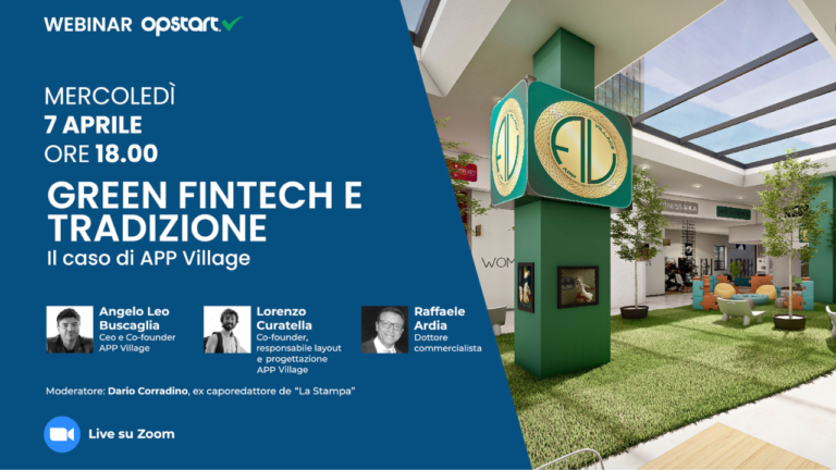 Sostenibilità, tecnologia e tradizione: il caso di APP Village in un webinar